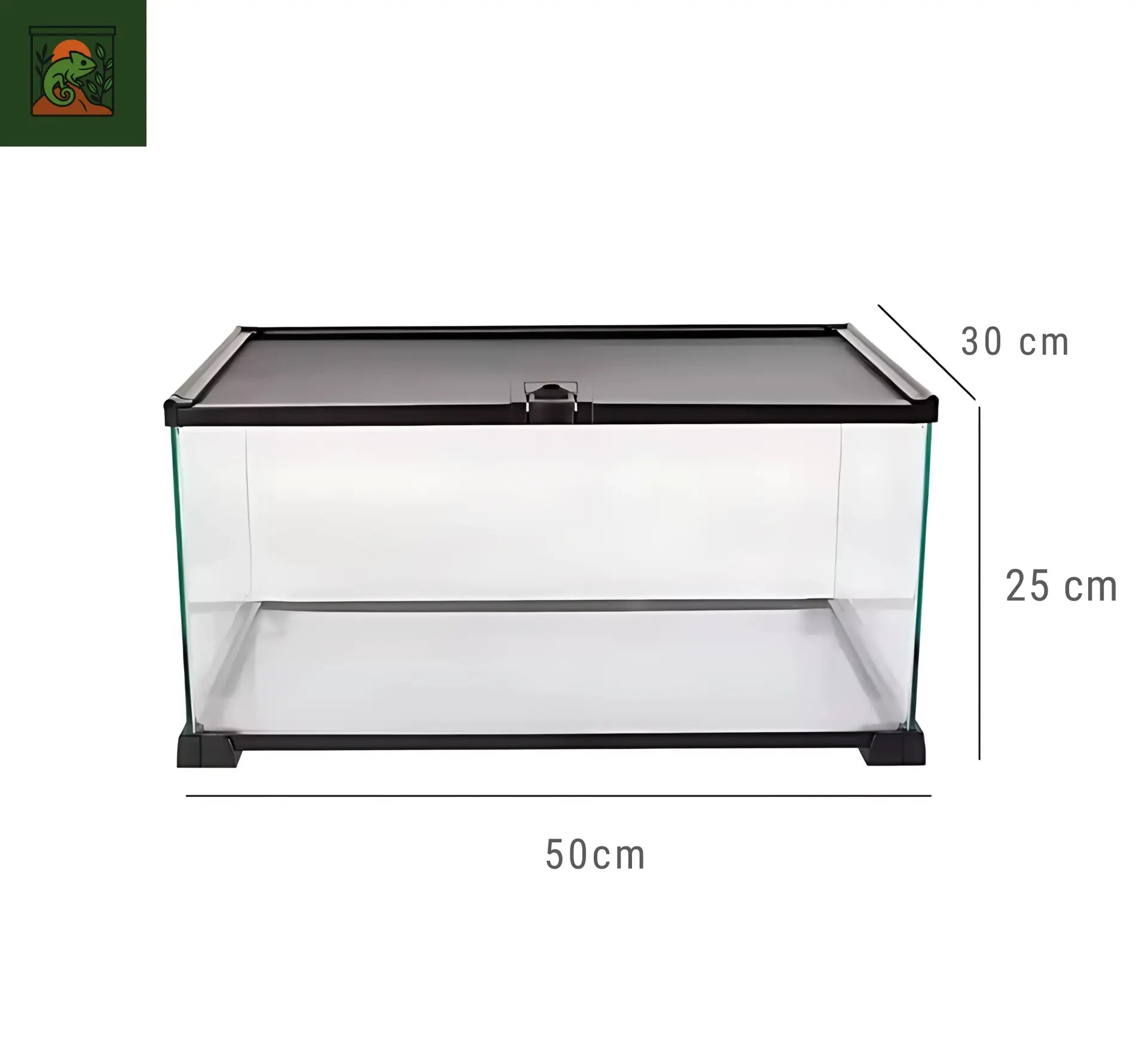 Terrarium avec Couvercle Coulissant (50 × 25 × 30 cm) 