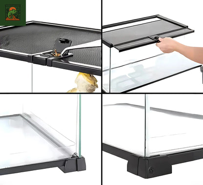 Terrarium avec Couvercle Coulissant (50 × 25 × 30 cm) 