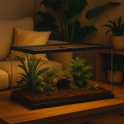 Terrarium avec Couvercle Coulissant (50 × 25 × 30 cm) 