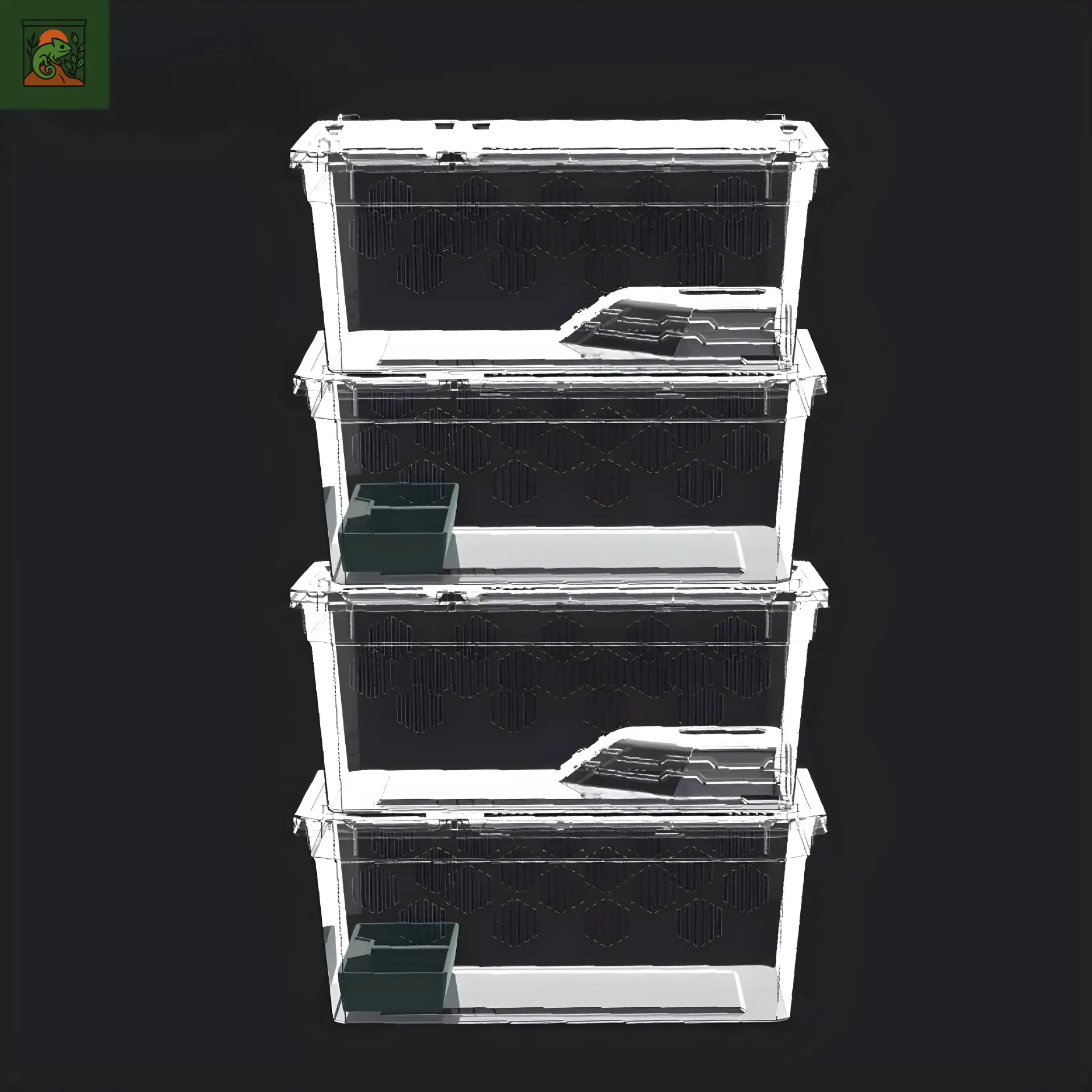 Terrarium de déplacement – Boîte d’élevage empilable et légère 