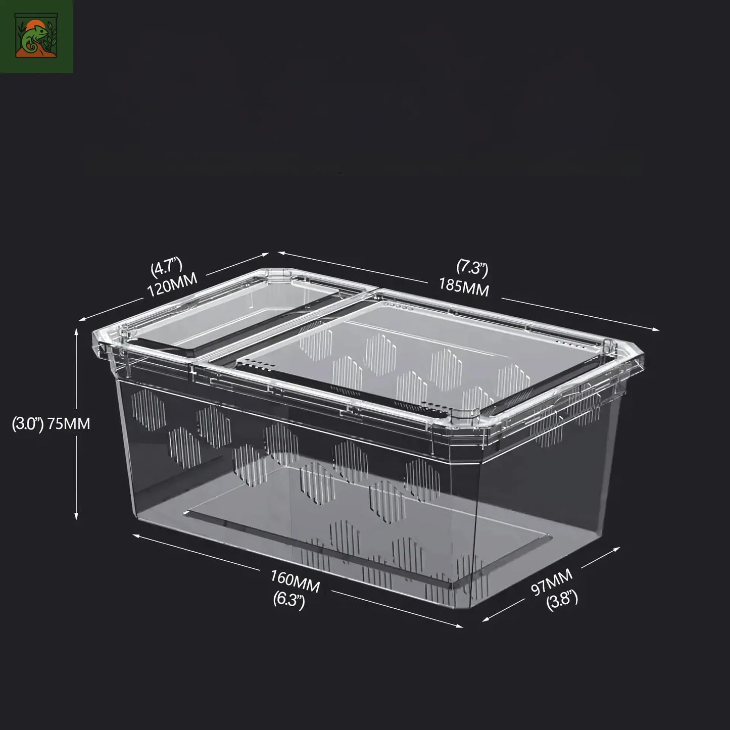 Terrarium de déplacement – Boîte d’élevage empilable et légère 