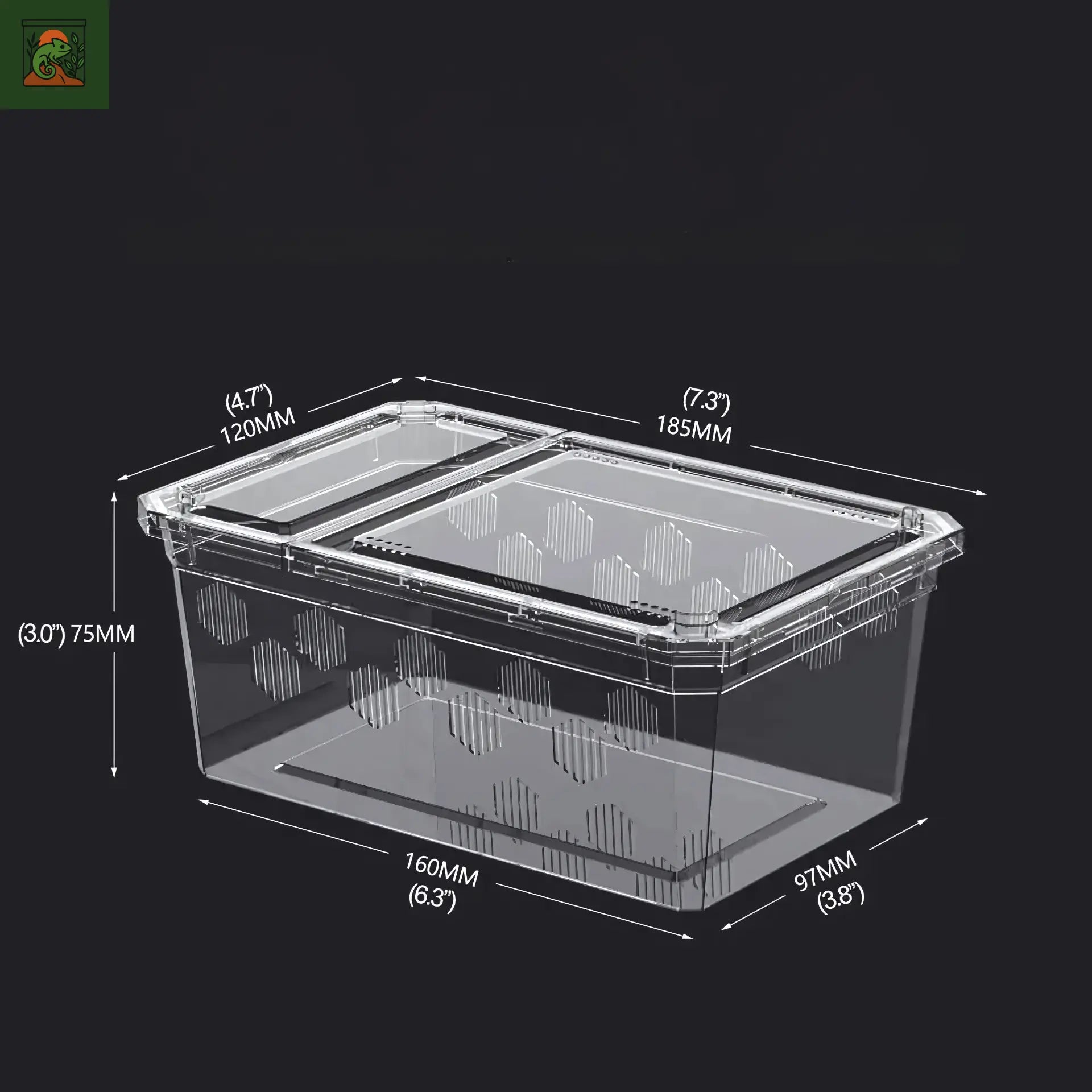 Terrarium de déplacement – Boîte d’élevage empilable et légère 