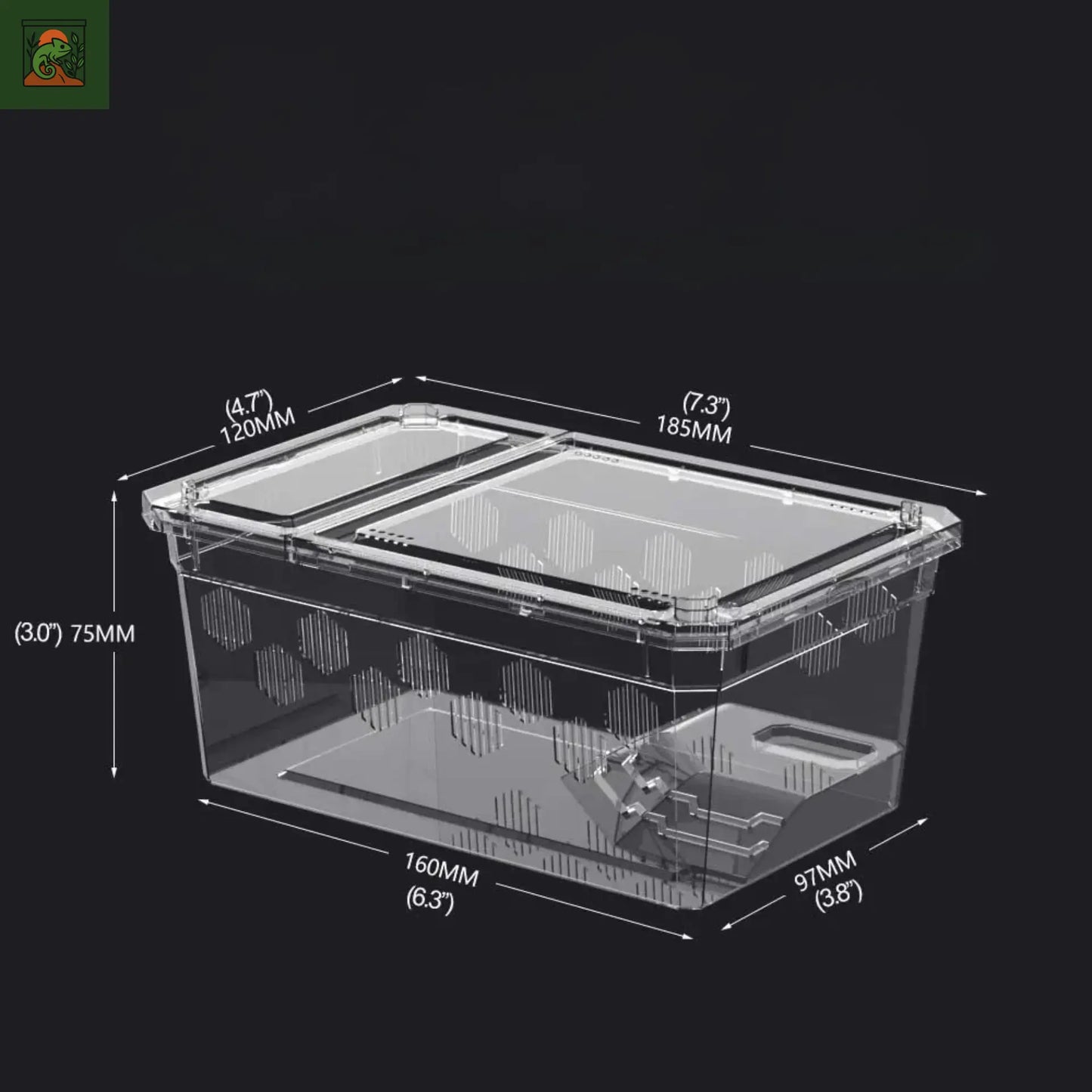 Terrarium de déplacement – Boîte d’élevage empilable et légère 