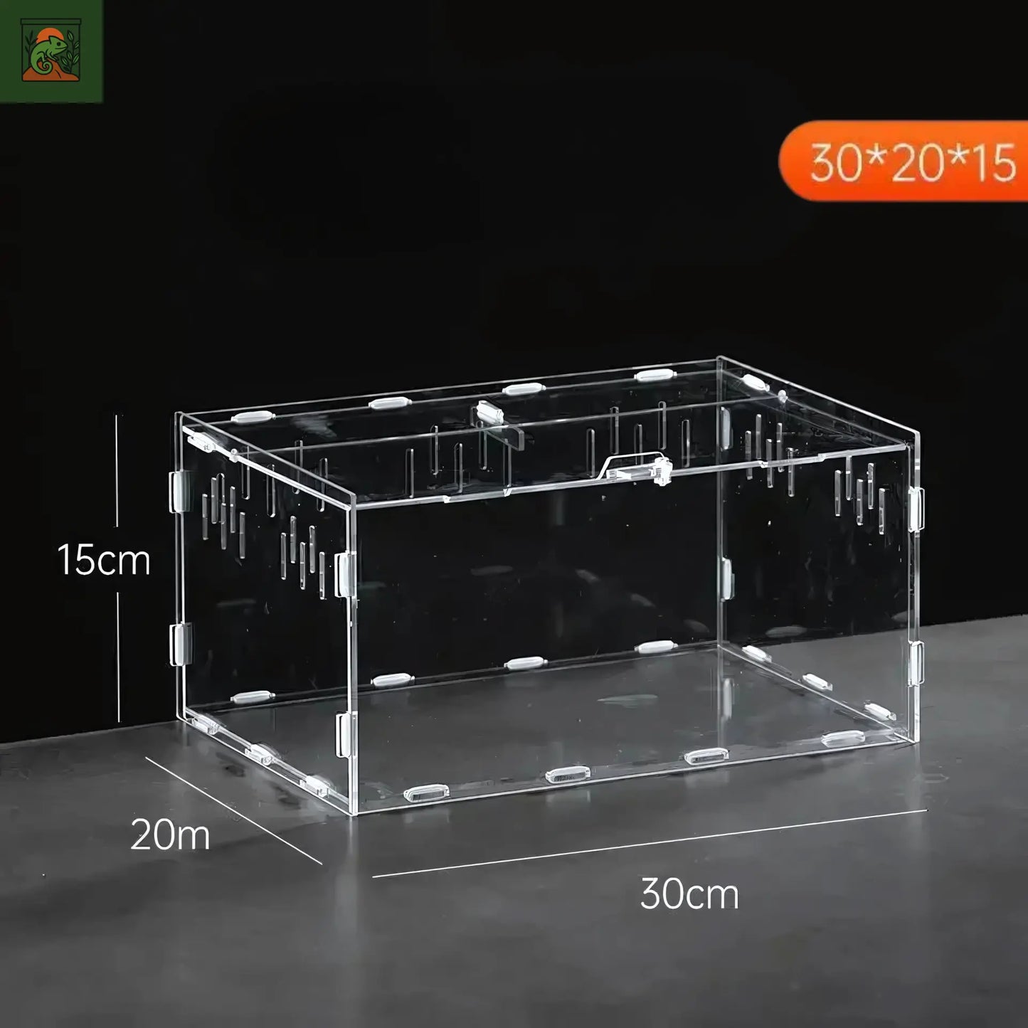 Terrarium en Acrylique Transparent – Mini Habitat pour Reptiles 