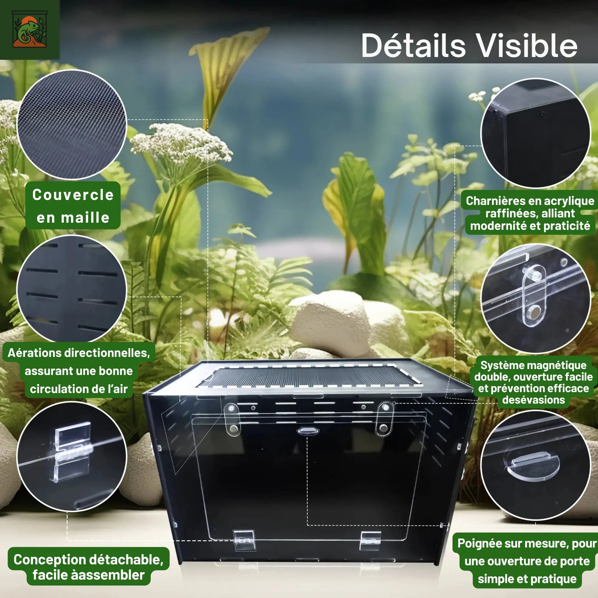 Terrarium en Acrylique et PVC – Enclos Transparent et innovant 