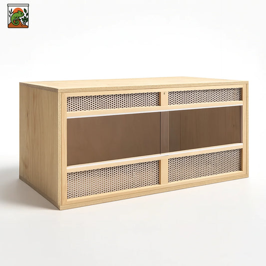 Terrarium en Bois d’Ingénierie 100×47×47 cm 