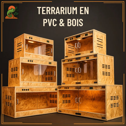 Terrarium en PVC et Bois 