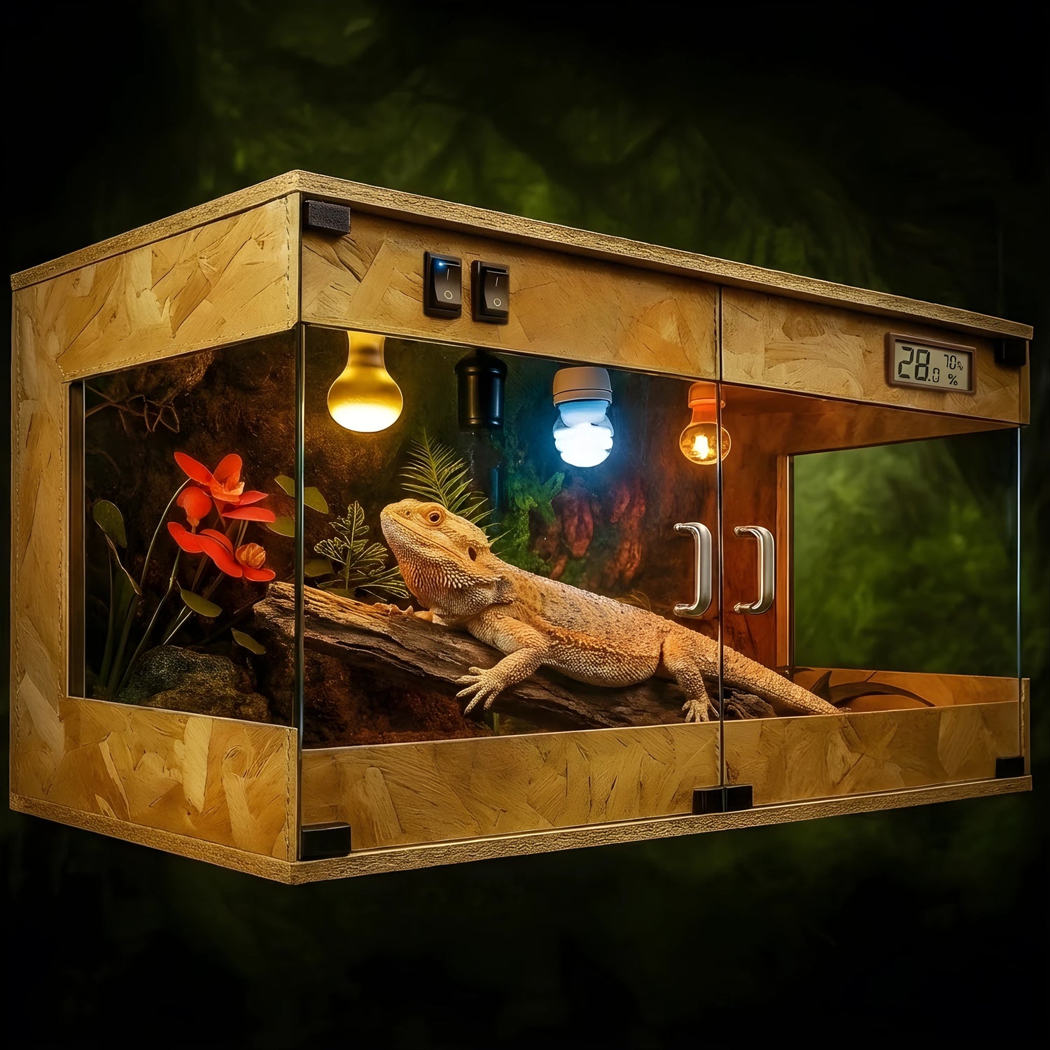 Terrarium en PVC et Bois 