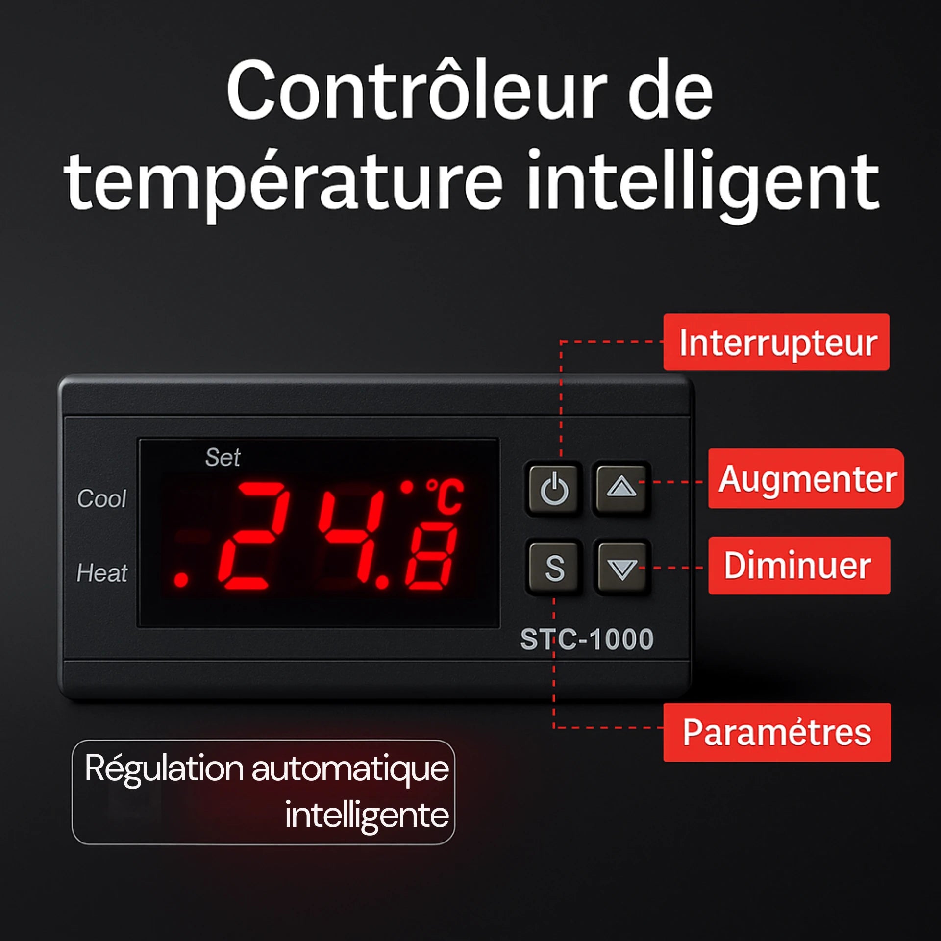 Terrarium en PVC noir 