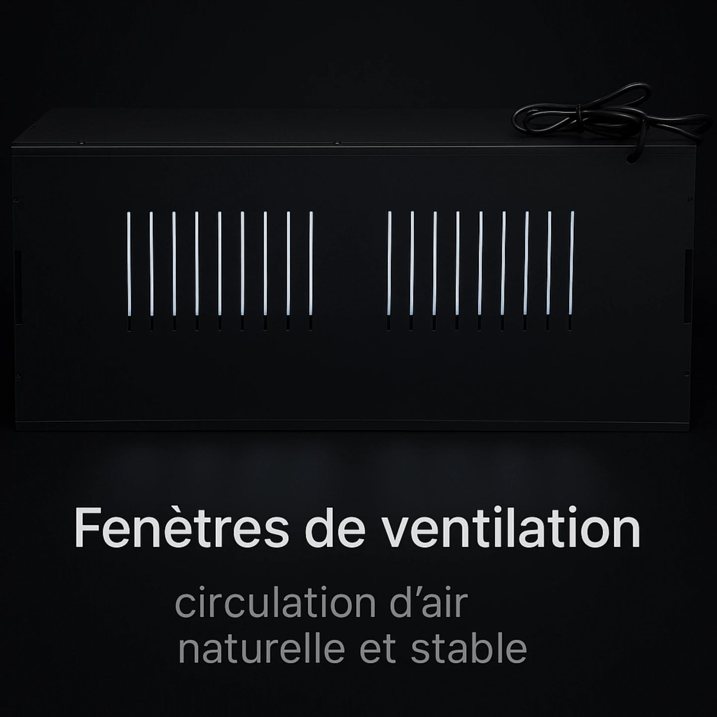 Terrarium en PVC noir 