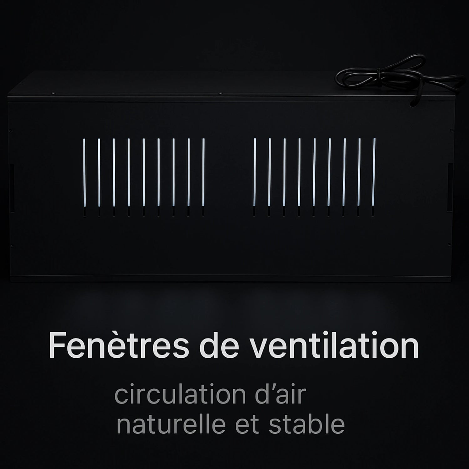 Terrarium en PVC noir 