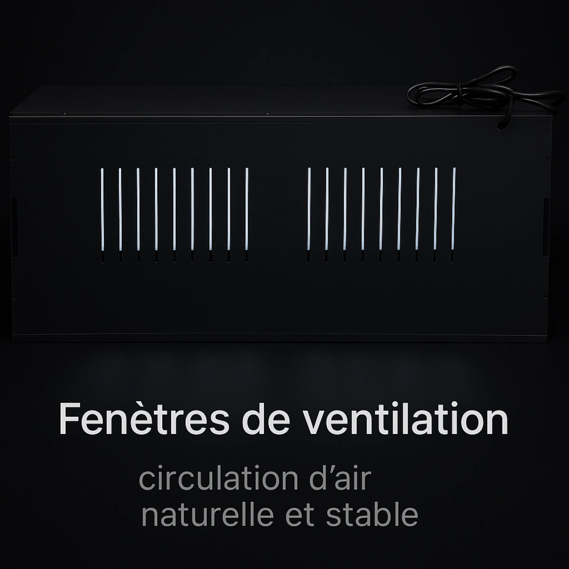 Terrarium en PVC noir 