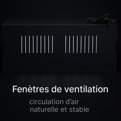 Terrarium en PVC noir 