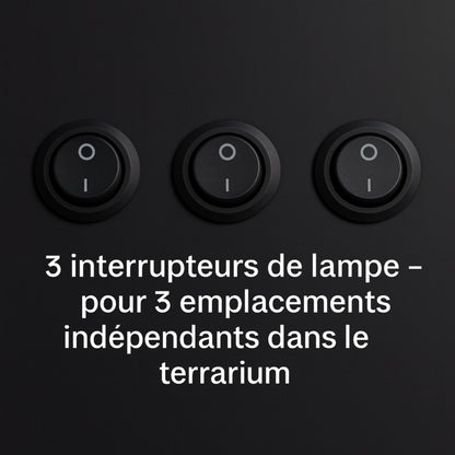 Terrarium en PVC noir 