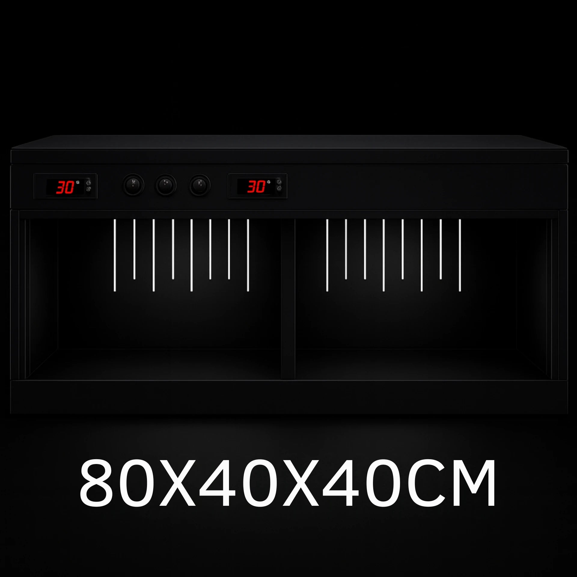 Terrarium en PVC noir 