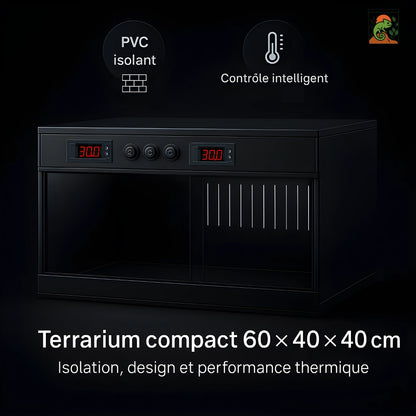 Terrarium en PVC noir 