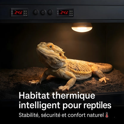 Terrarium en PVC noir 