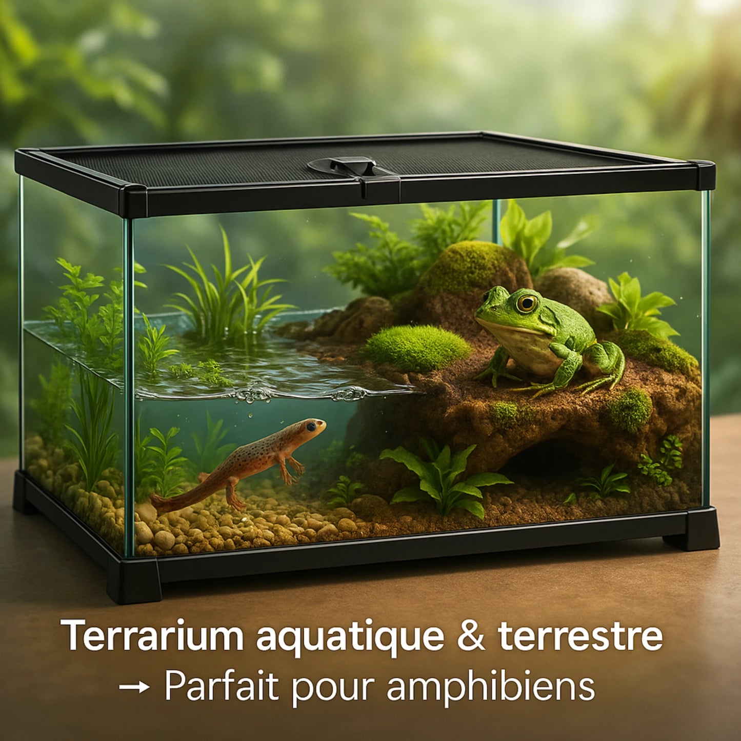 Terrarium en Verre 50×30×25 cm (10 Gallons) 