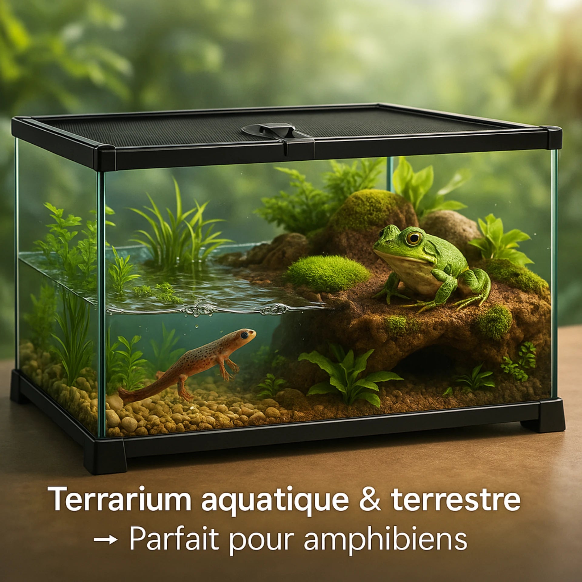 Terrarium en Verre 50×30×25 cm (10 Gallons) 