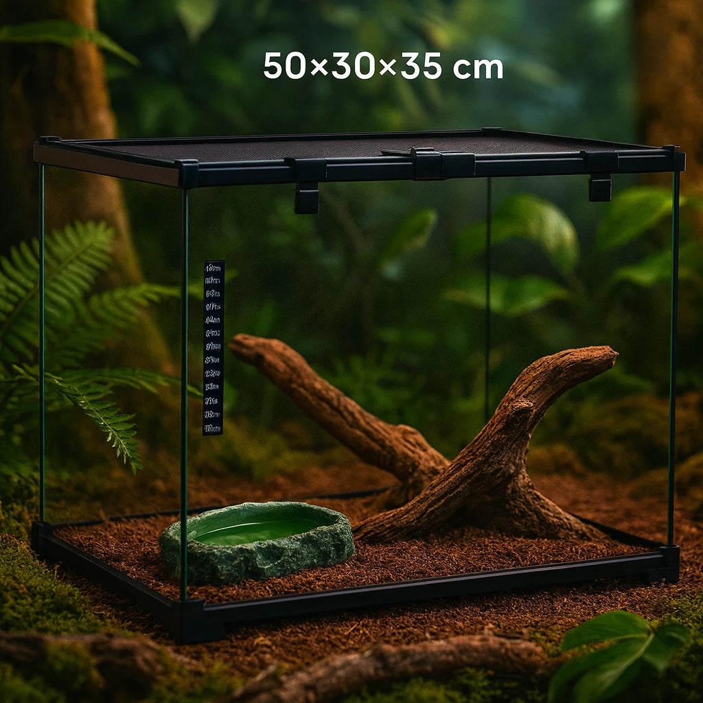 Terrarium en Verre 50x30x35 cm – Vue Panoramique 