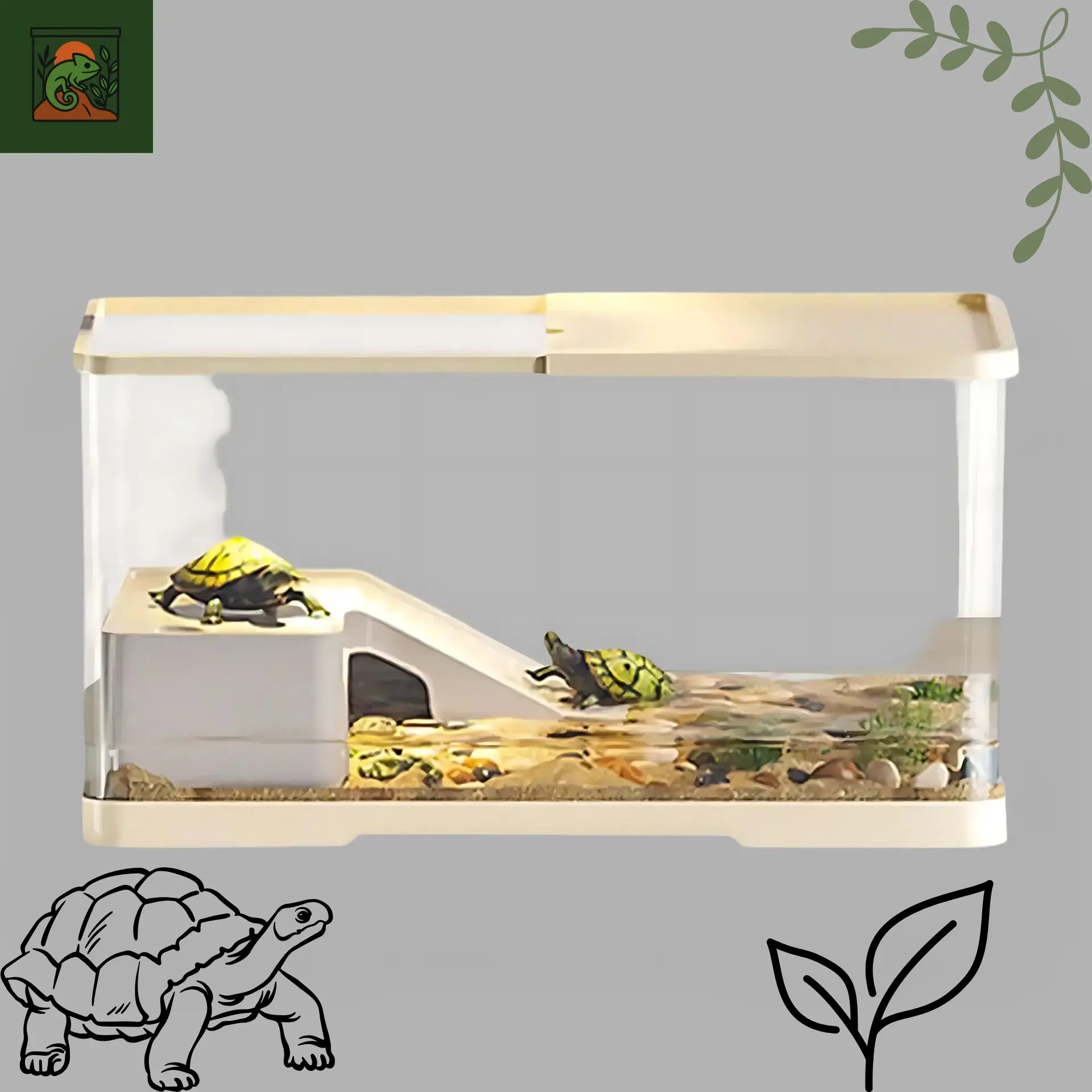 Terrarium en acrylique aménagé 