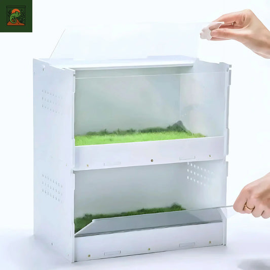 Terrarium en acrylique empilable – Habitat pratique, modulable 