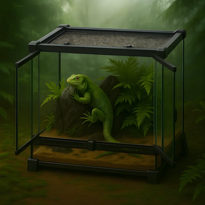 Terrarium en verre transparent 