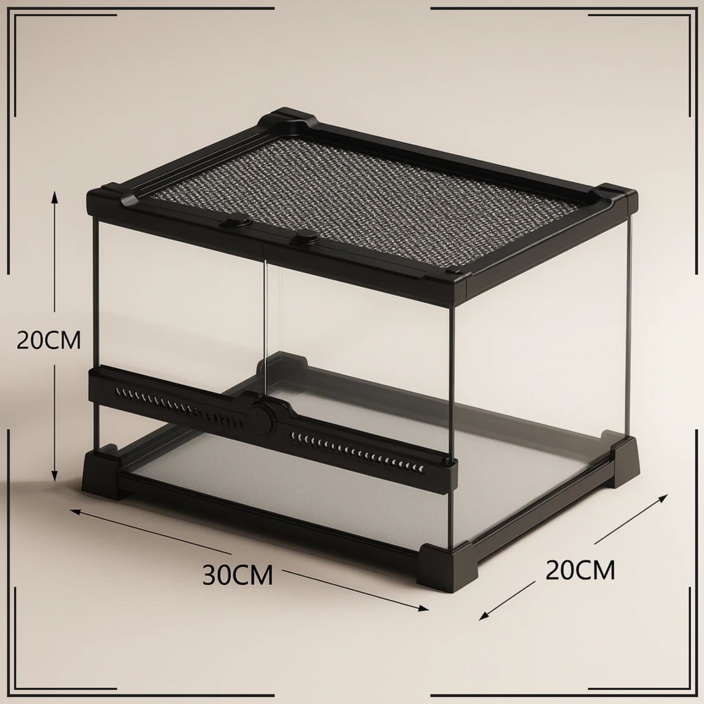 Terrarium en verre transparent 