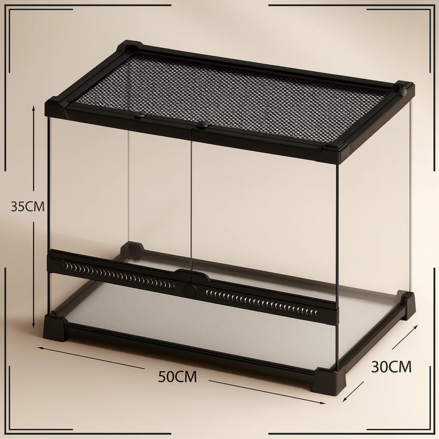 Terrarium en verre transparent 