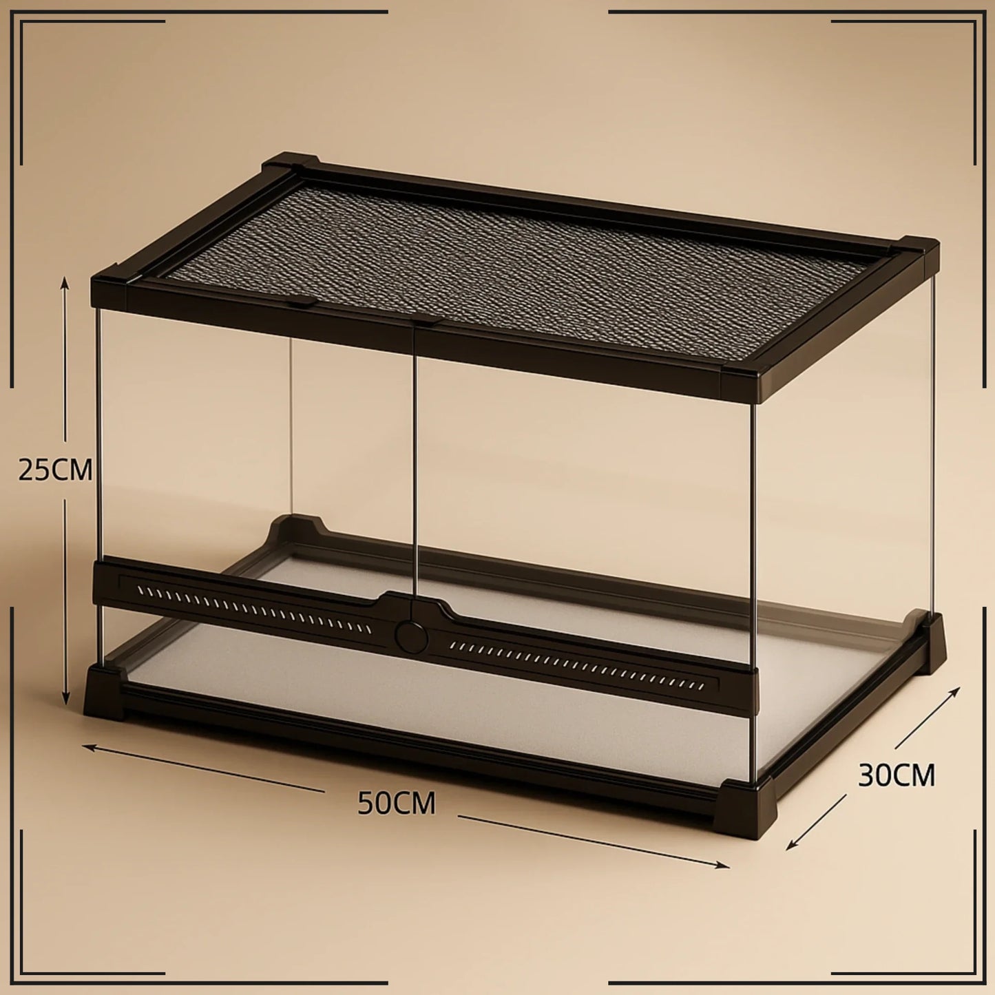 Terrarium en verre transparent 