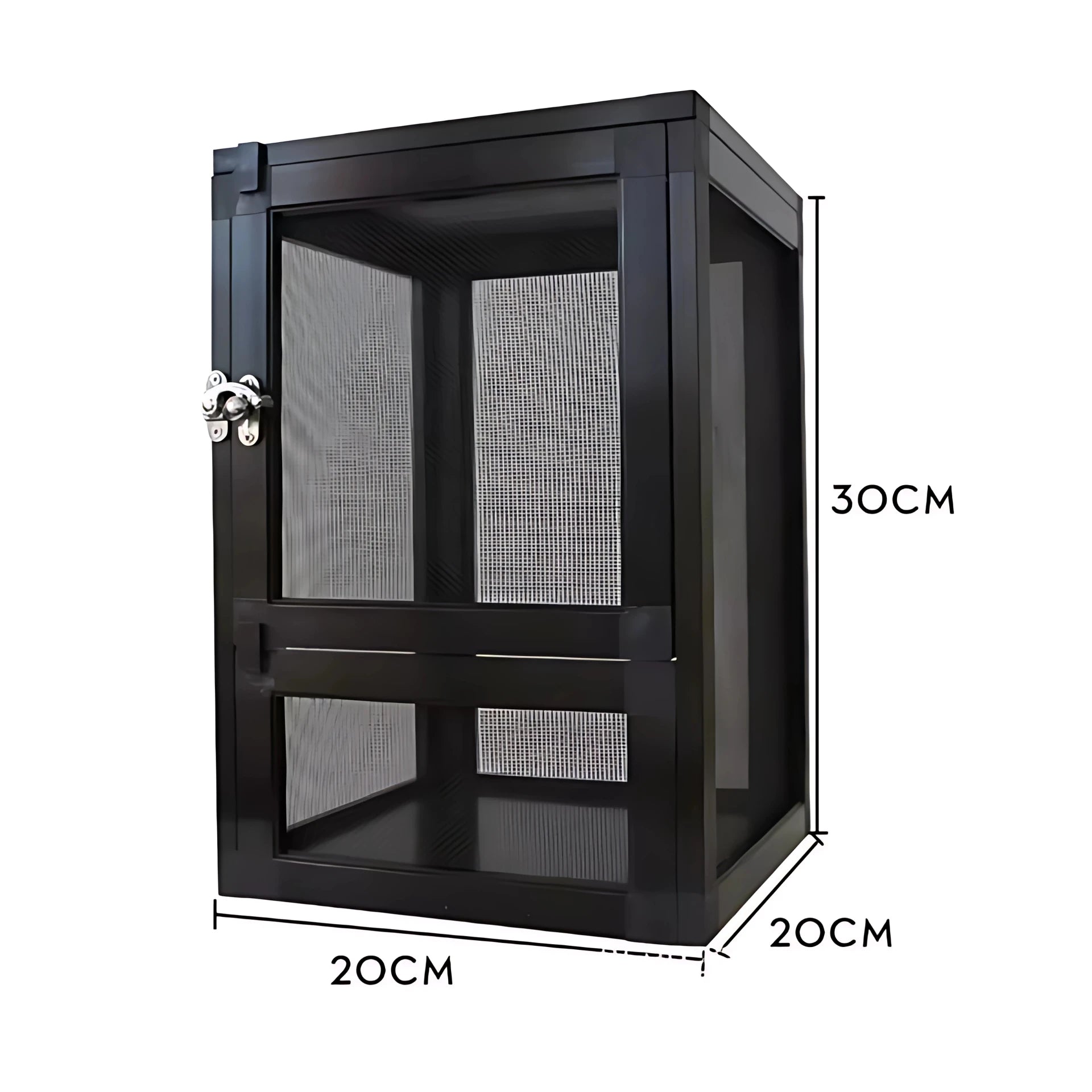 Boîte d’Élevage Terrarium a Reptiles grillagée en Aluminium 