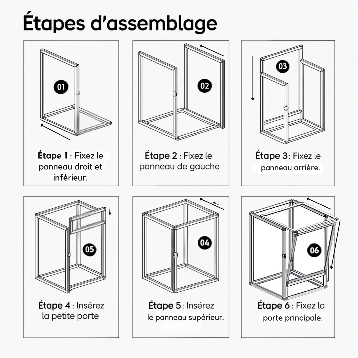 Terrarium grillagé en aluminium – Compact & ventilé 