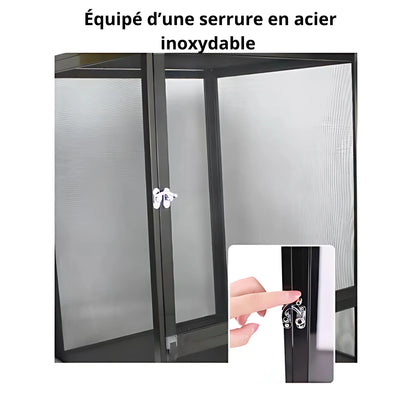 Terrarium grillagé en aluminium – Compact & ventilé 