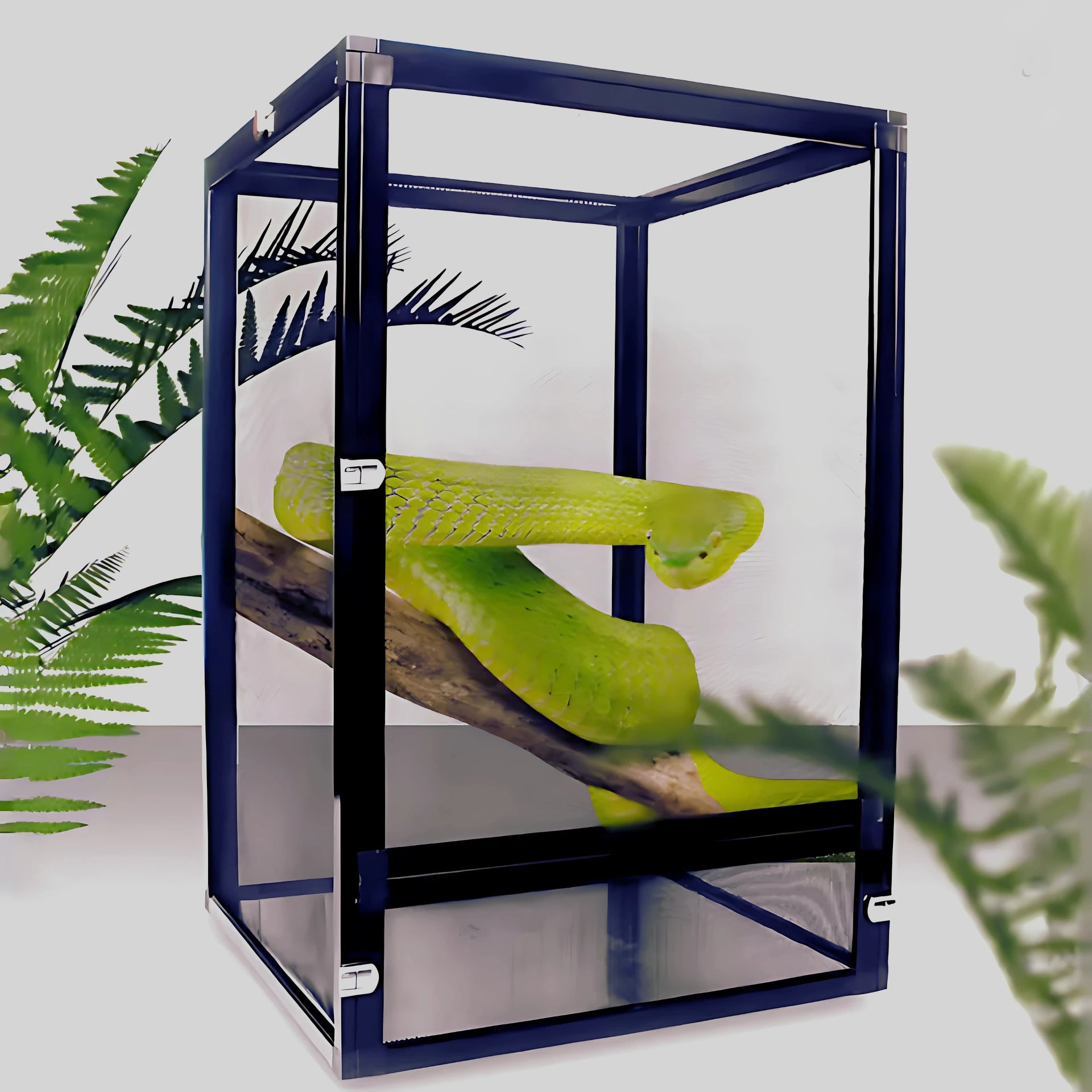 Terrarium Grillagé en Aluminium pour Reptiles 