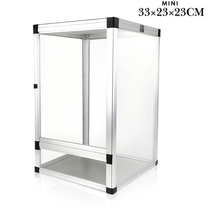 Terrarium grillagé en aluminium – Haute ventilation et visibilité 