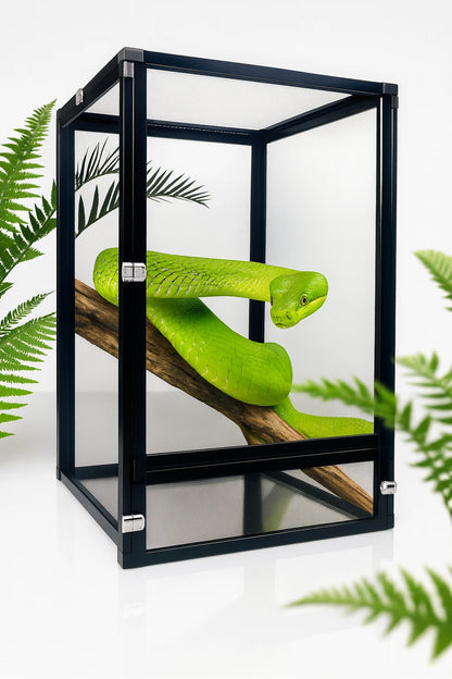 Terrarium grillagé en aluminium – Haute ventilation et visibilité 