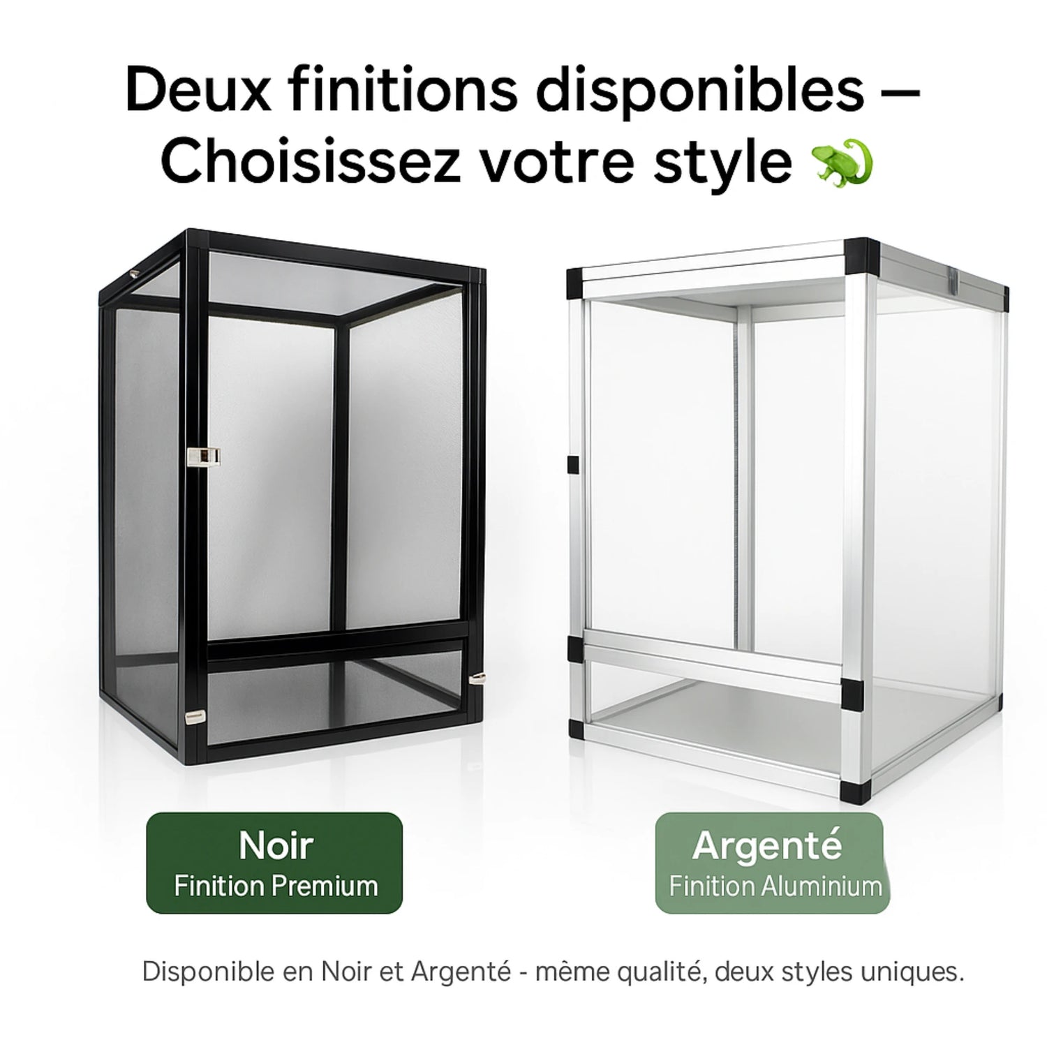 Terrarium grillagé en aluminium – Haute ventilation et visibilité 