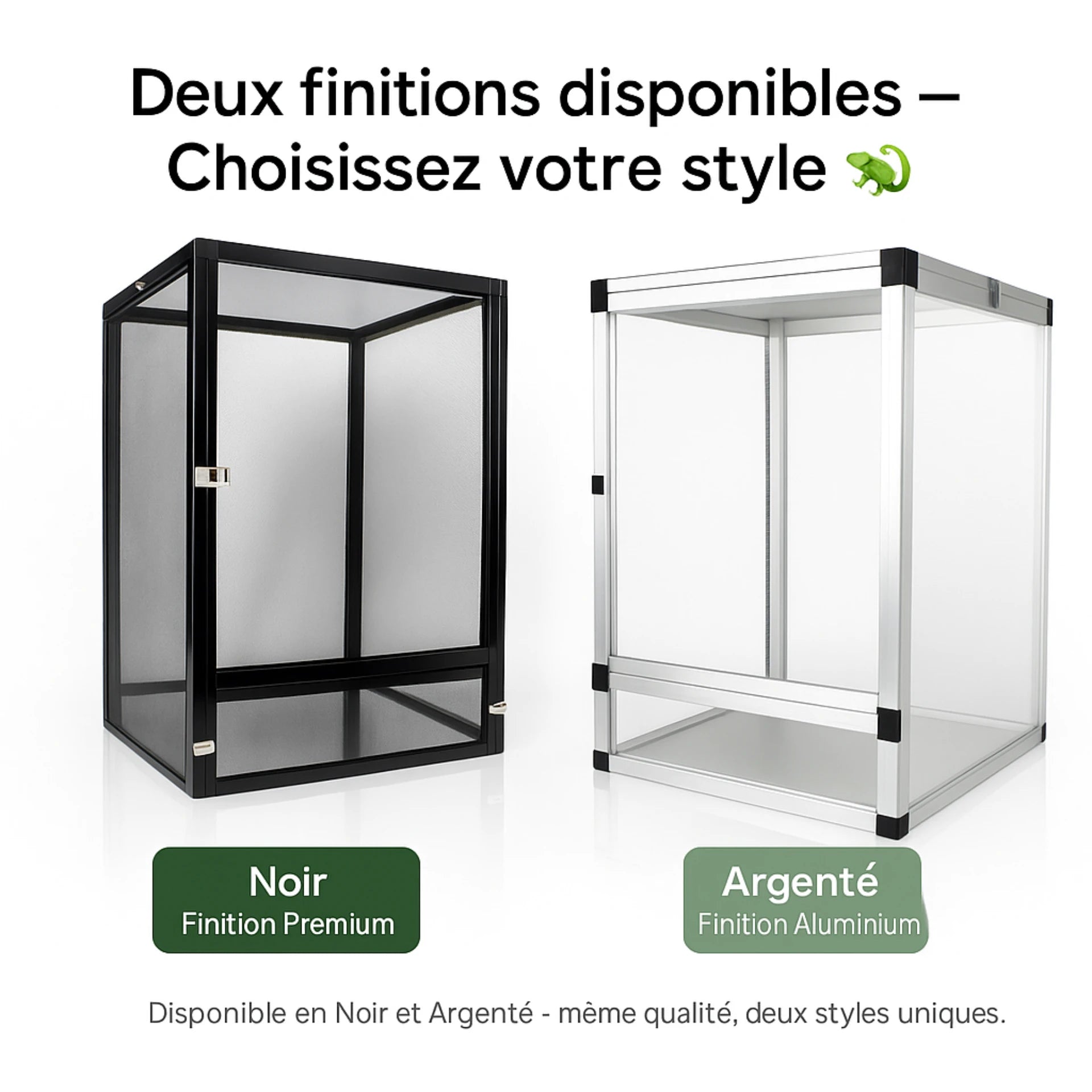 Terrarium grillagé en aluminium – Haute ventilation et visibilité 