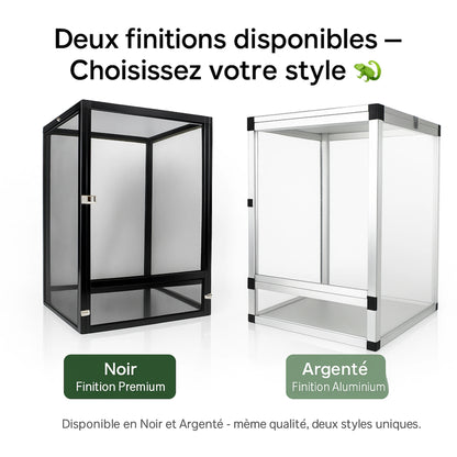 Terrarium grillagé en aluminium – Haute ventilation et visibilité 