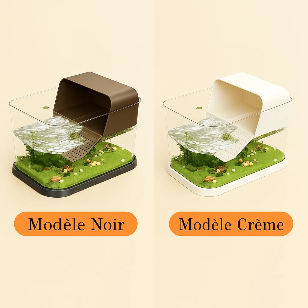 Terrarium pour Tortue – Vivarium Amphibie Transparent 