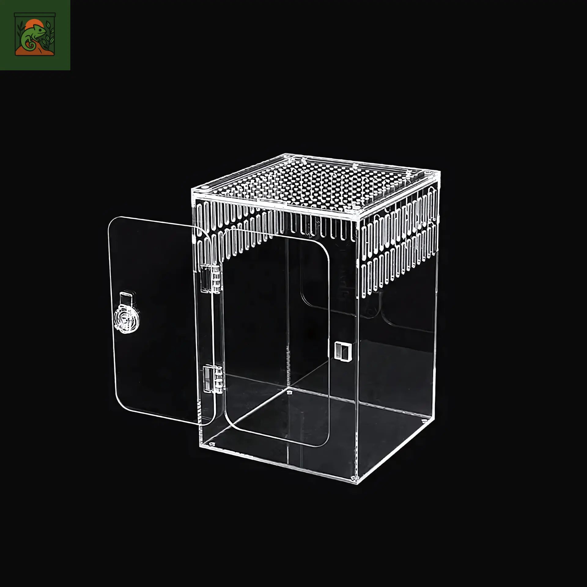 Terrarium vertical en acrylique – Porte frontale pour accès facile 