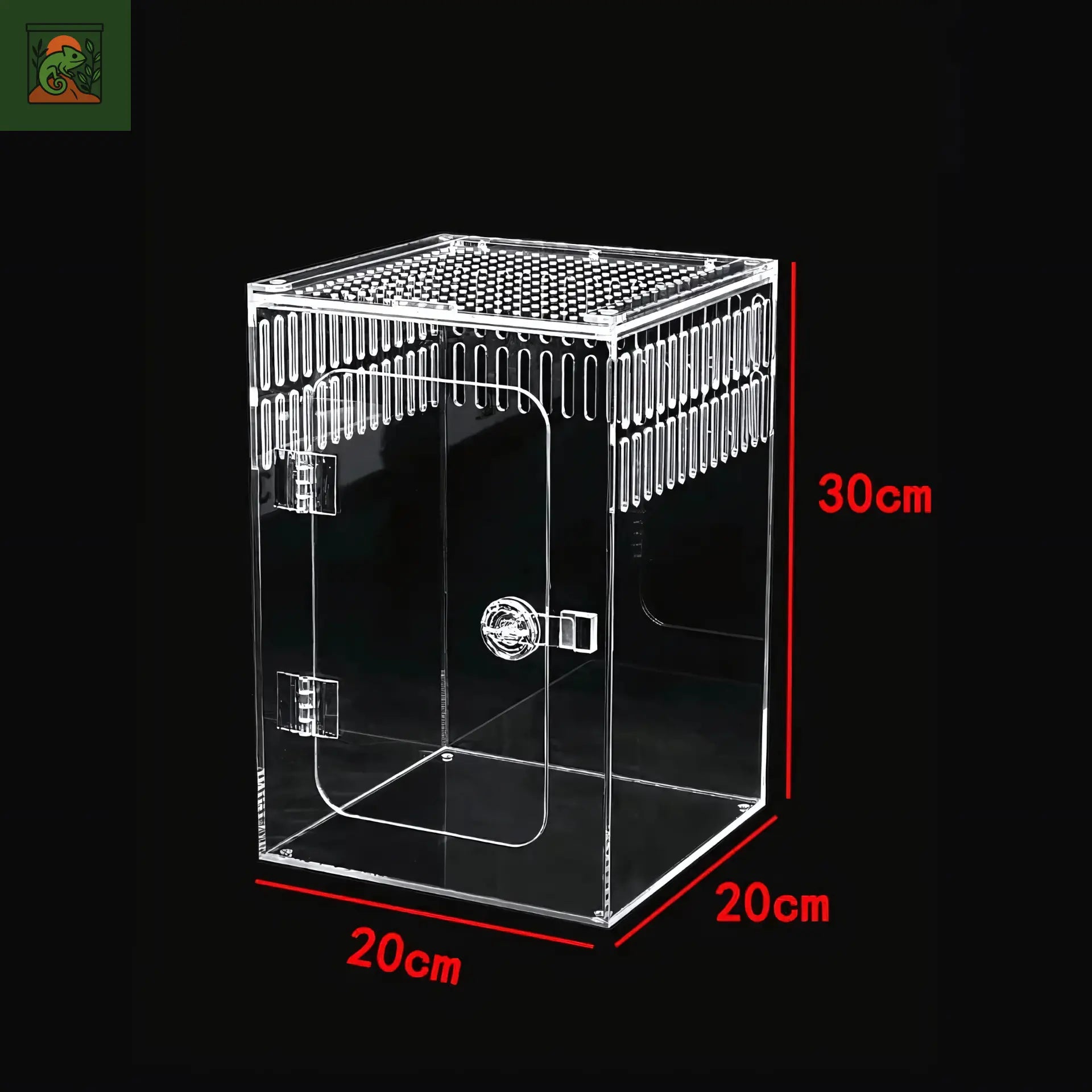 Terrarium vertical en acrylique – Porte frontale pour accès facile 