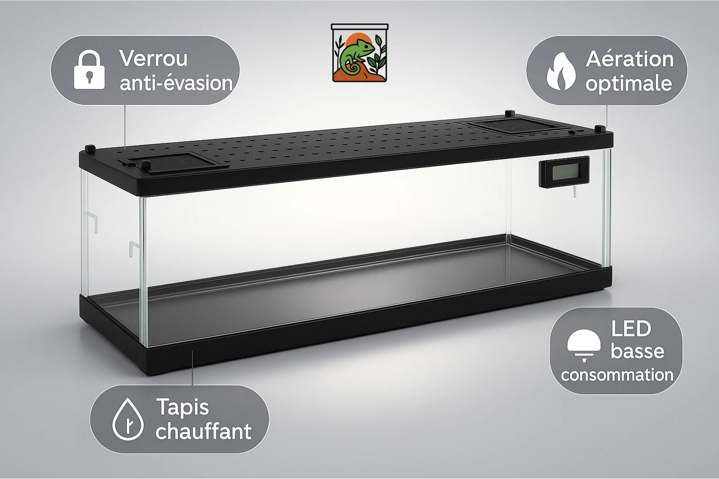 Terrariums Chauffants en Acrylique - LED intégré 
