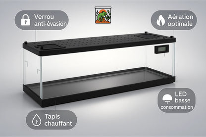 Terrariums Chauffants en Acrylique - LED intégré 