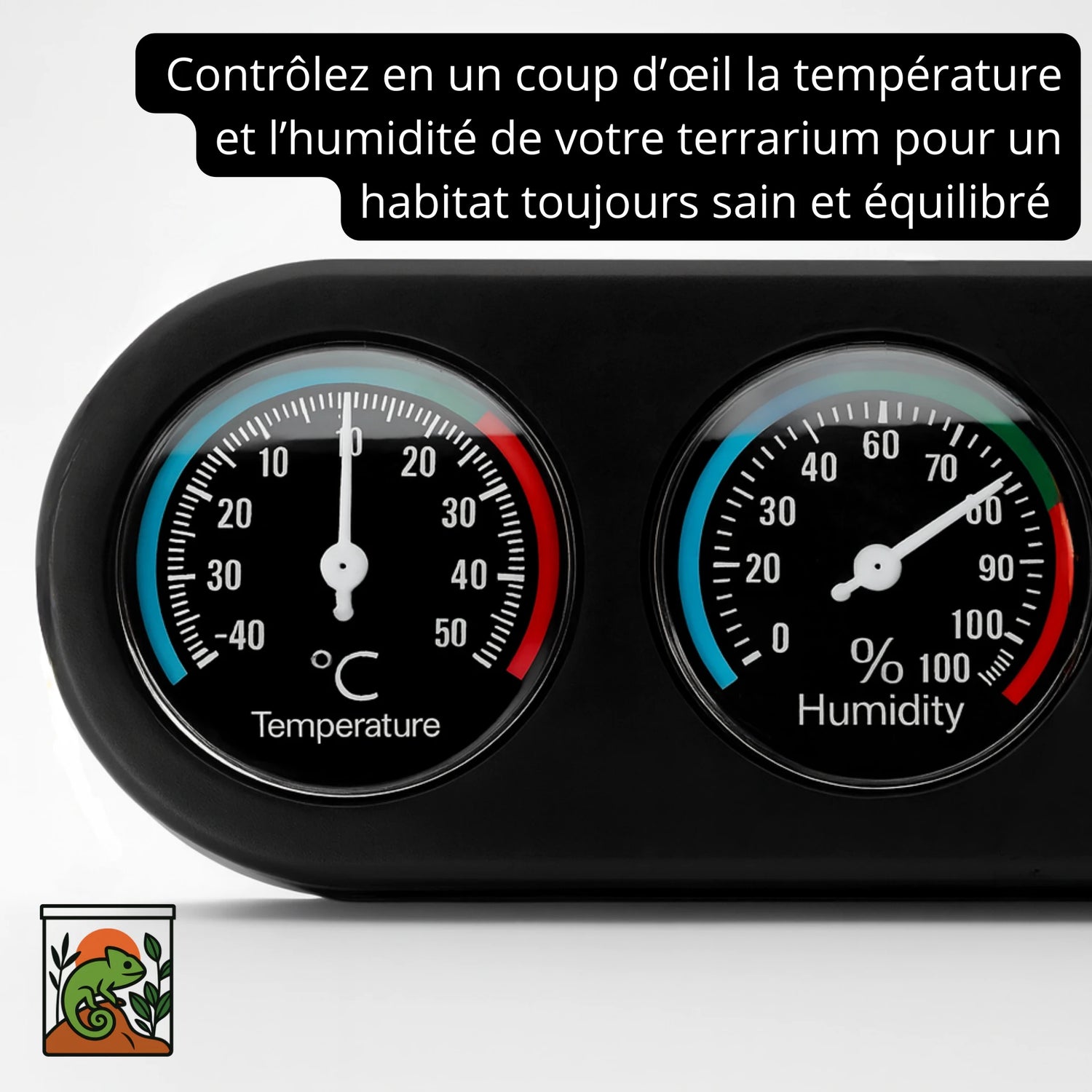 Thermomètre Analogique pour Terrarium 