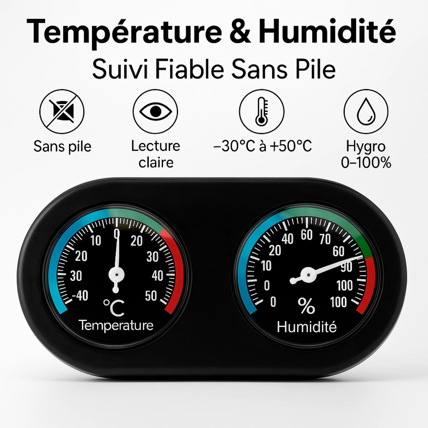 Thermomètre Analogique pour Terrarium 