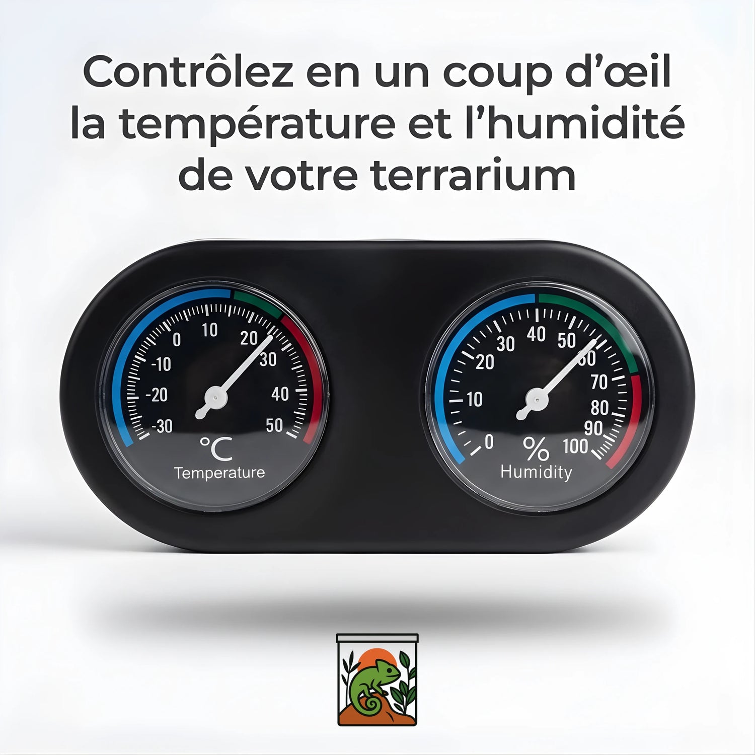 Thermomètre Analogique pour Terrarium 