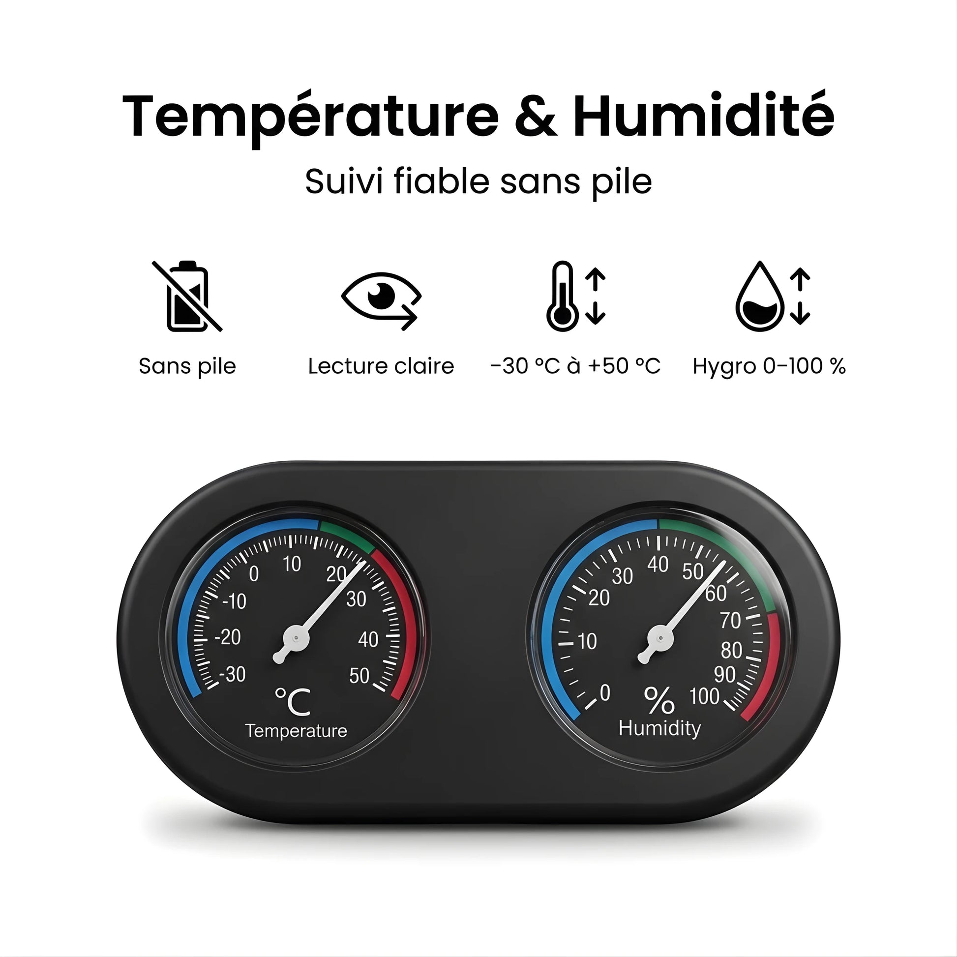 Thermomètre Analogique pour Terrarium 