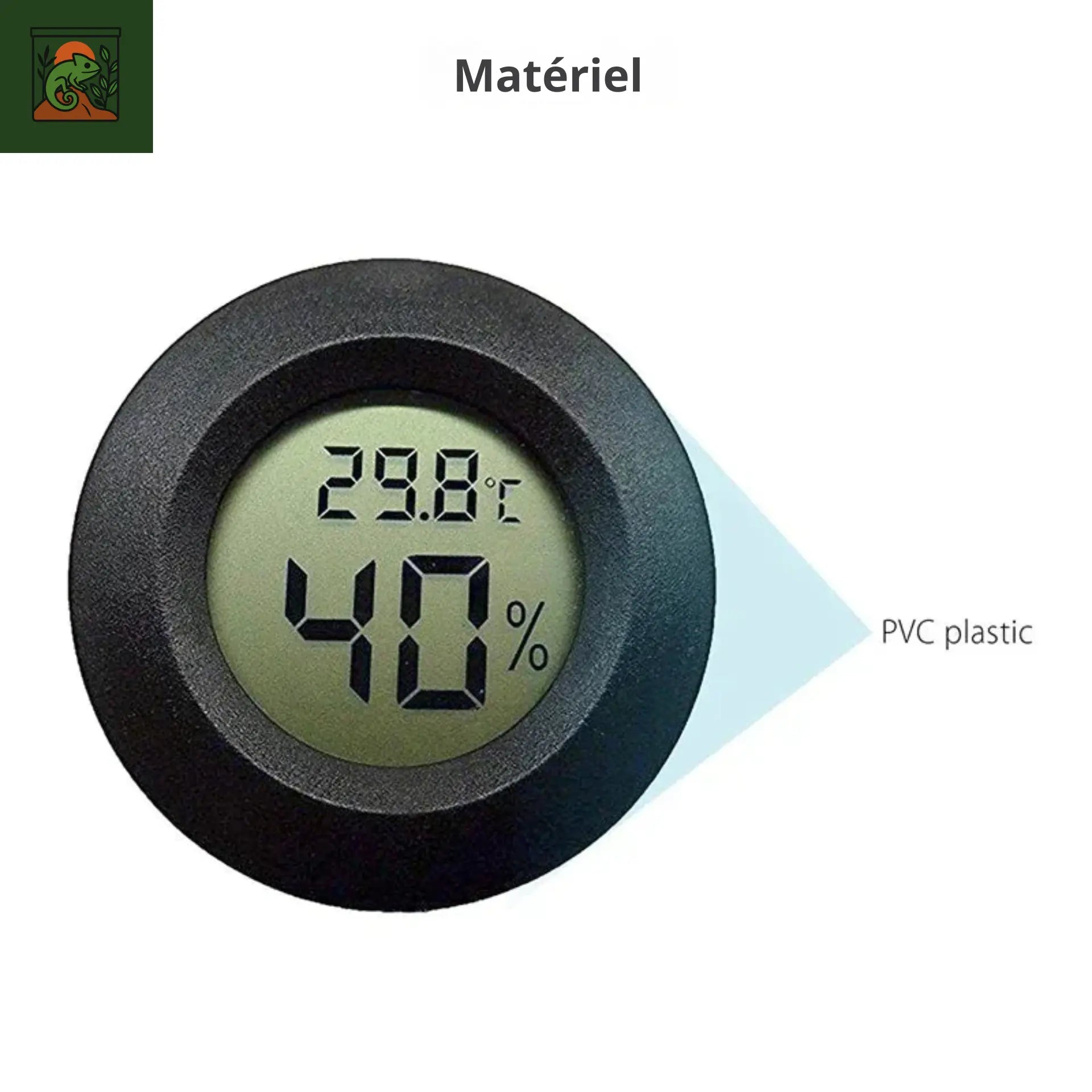 Thermomètre Hygromètre Reptile Digital  – Accessoire Terrarium 