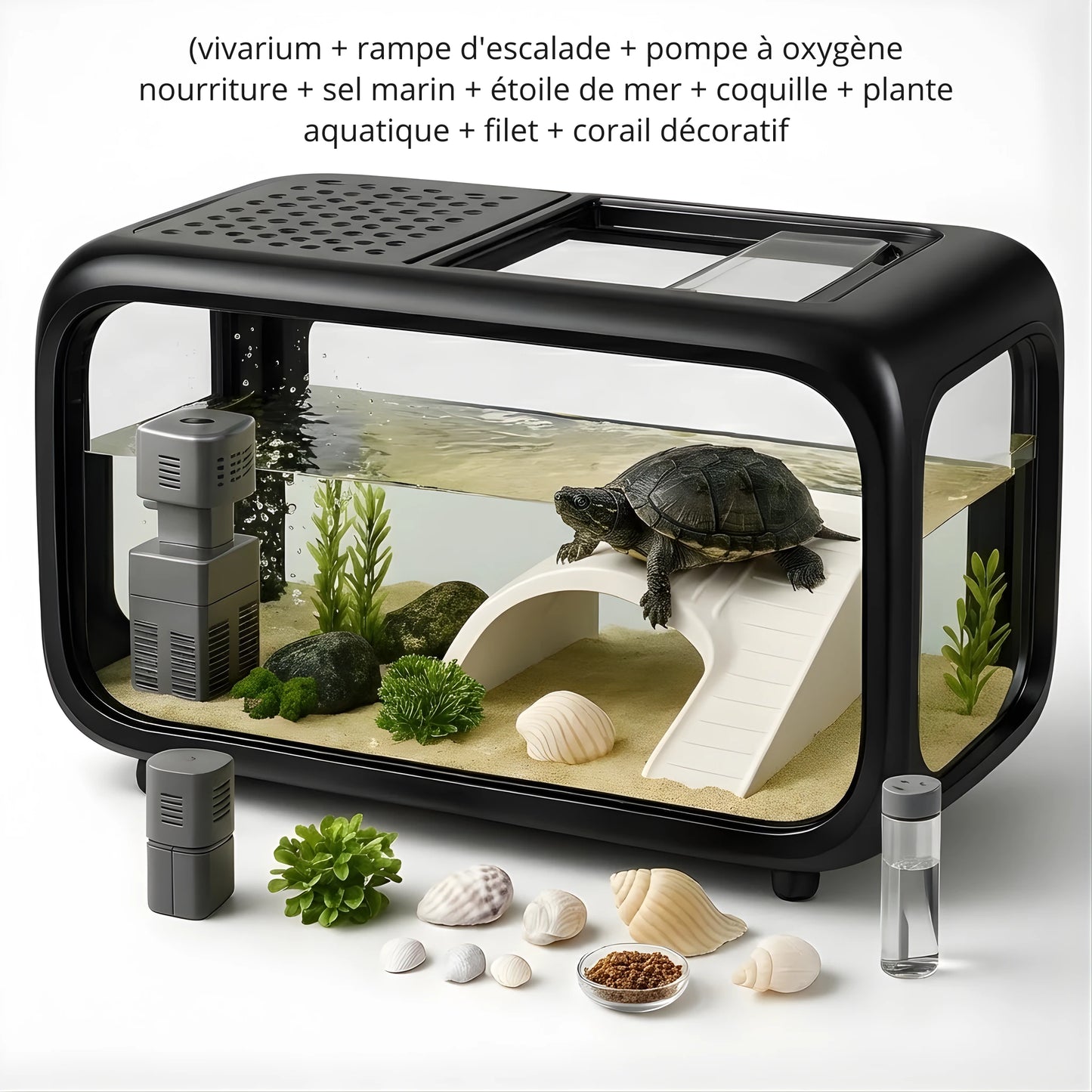 Vivarium pour tortue - Terrarium Aquatique 